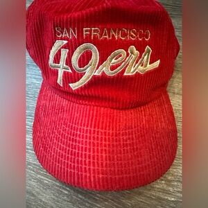 Vintage San Francisco 49ers MacGregor Sports Specialties Red Corduroy Hat